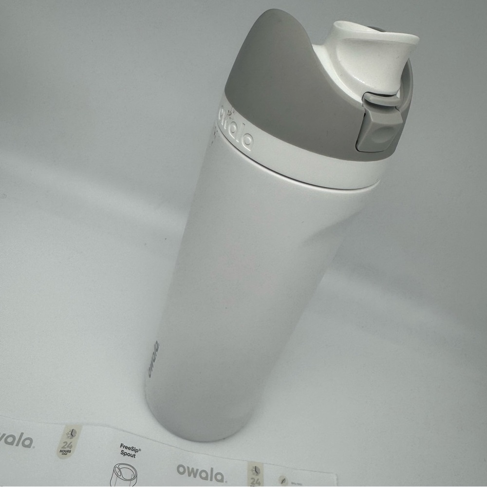 Owala White and Gray Water Bottle w/Flaws